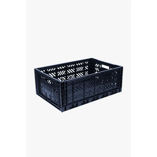 Large Collapsible Storage Box Folding Crates Stackable Camping