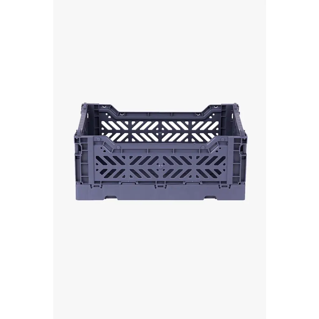 Foldable Storage Bins, Plastic Crate for Storage, Collapsible Crate, Utility Stackable Box Small Cobalt Blue - Luna Crates