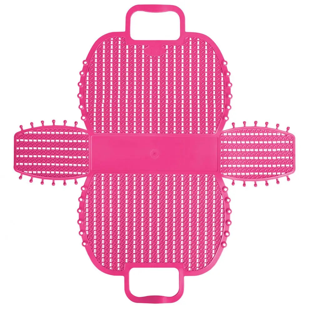 Hot Pink Foldable Mini Plastic Women's Tote Bag - Luna Crates