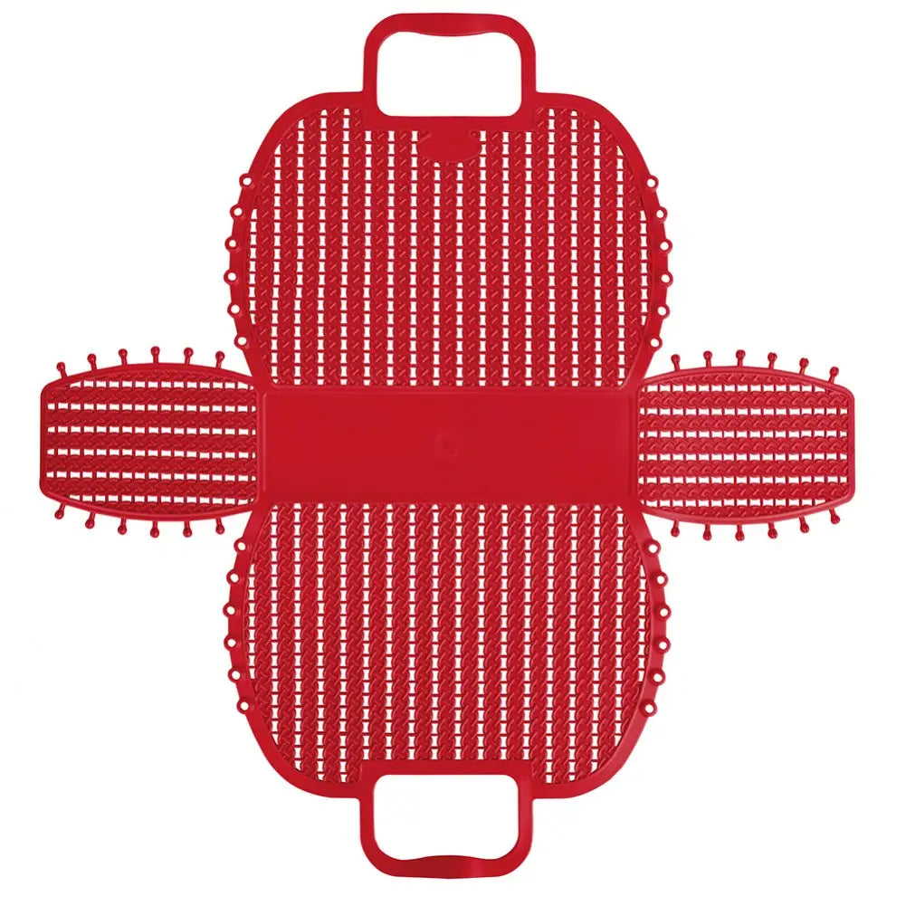 Red Foldable Mini Plastic Women's Tote Bag - Luna Crates